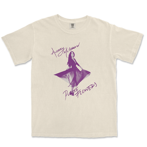 PURPLE FLOWERS PHOTO TEE